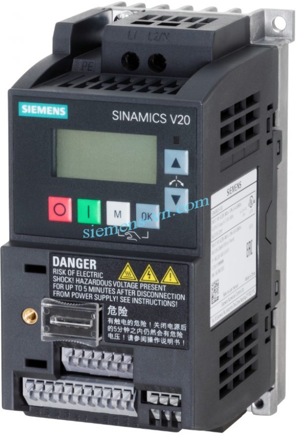 Bien-tan SINAMICS V20 220VAC 0.25 KW 6SL3210-5BB12-5UV0