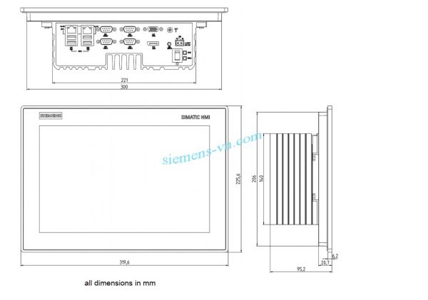 kich-thuoc-SIMATIC IPC377E basic panel PC-12 inch