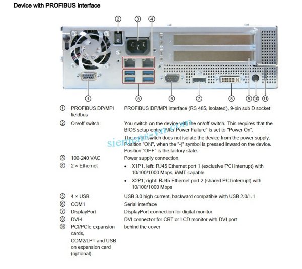 truyen-thong-profibus-may-tinh-cong-nghiep-SIMATIC IPC827D Box PC
